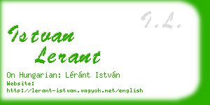 istvan lerant business card